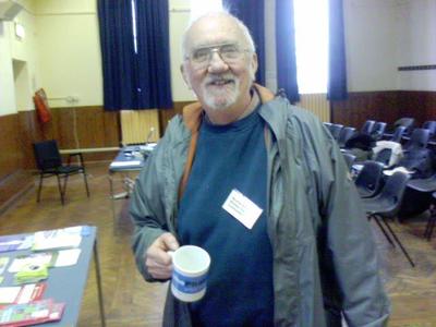 Happy recipient of one of the mugs TTLLP brought from The Phone
Coop