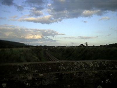 View from the railway bridge