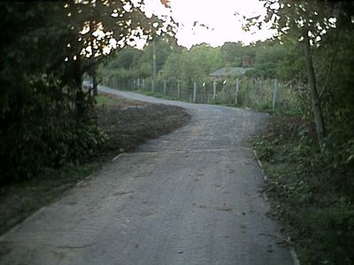 End of the new section of route, off sealed track at the end of Rosemount
Road Cambridge Batch